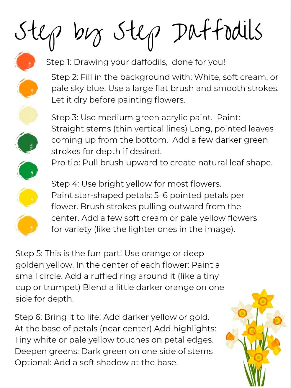 Daffodil Paint Kit