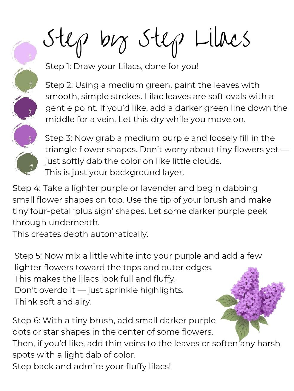 Lilacs Painting Kit